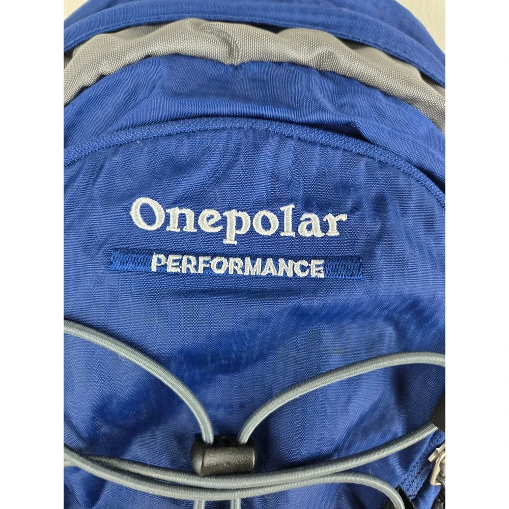 Onepolar Performance Blue Grey Ripstop Nylon Bungee Hiking‎ Daypack Backpack